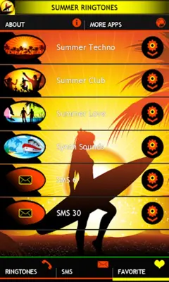 SUMMER RINGTONES android App screenshot 0